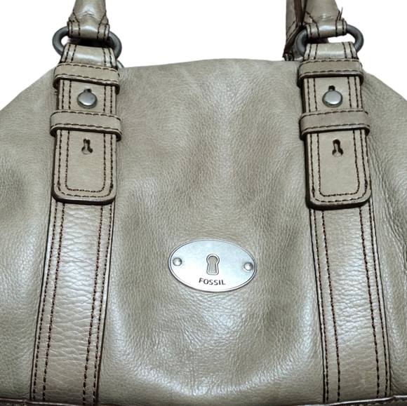 FOSSIL Maddox Leather Satchel Handbag Women's Multi Pockets Purse - Picture 15 of 16